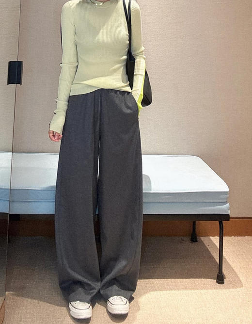 【高品质私服】【JN羊毛呢休闲直筒裤】尽显高级腔调 量感裤型，自然回弹，挺括干爽G1095-CC【无标出货 介意慎拍】 商品图2