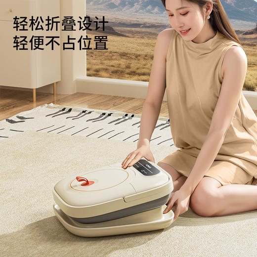 【恒温智能加热】康佳2025新款折叠足浴盆，红光暖足 凸点滚轮脚动按摩 一键启动 轻松折叠收纳 好用不占地的泡脚桶 商品图3