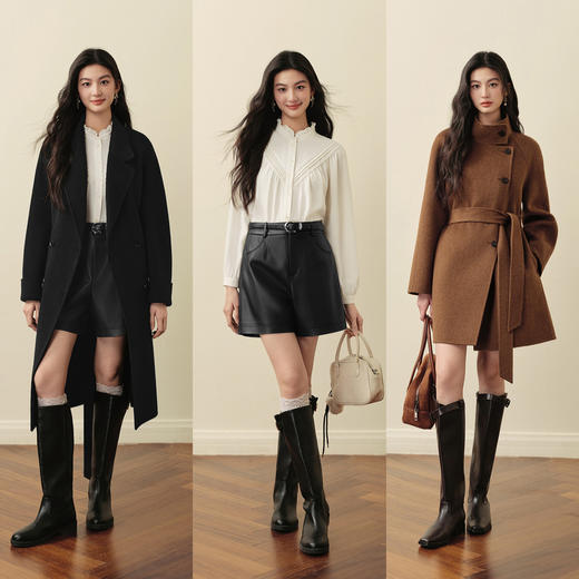 【严选】诗凡黎法式木耳领花边衬衫2025冬新款复古别致气质叠穿打底衬衣女7GA320721 商品图1