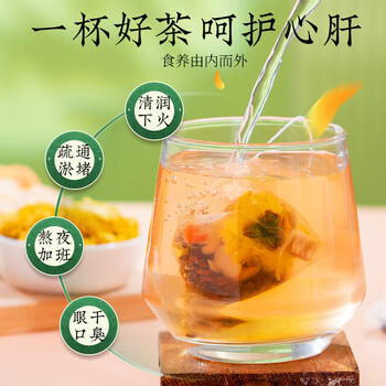 朕皇同仁堂菊花枸杞决明子西洋参黄芪熬夜去降上火清热解毒护肝茶160g 商品图1