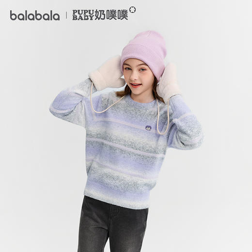 【奶噗噗IP】巴拉巴拉童装儿童毛衣女童2025冬新款针织衫 商品图2