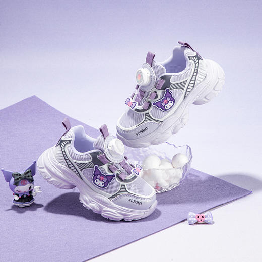 三丽鸥儿童鞋库洛米女童旋转扣运动鞋春秋女孩老爹鞋26-37 KU5536968 商品图2