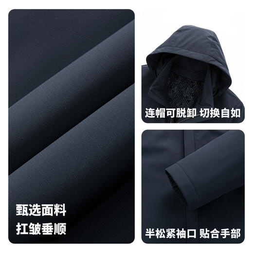 【兔毛内胆&85%白鹅绒】圣得西2025秋冬季新款男士修身保暖尼克服 商品图4