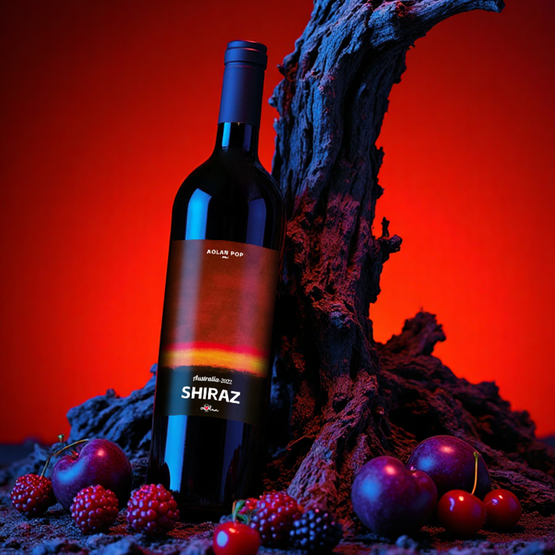【新品】奥兰艺术家澳洲原瓶进口西拉半干红葡萄酒14.3°750ml 果香浓郁甜美