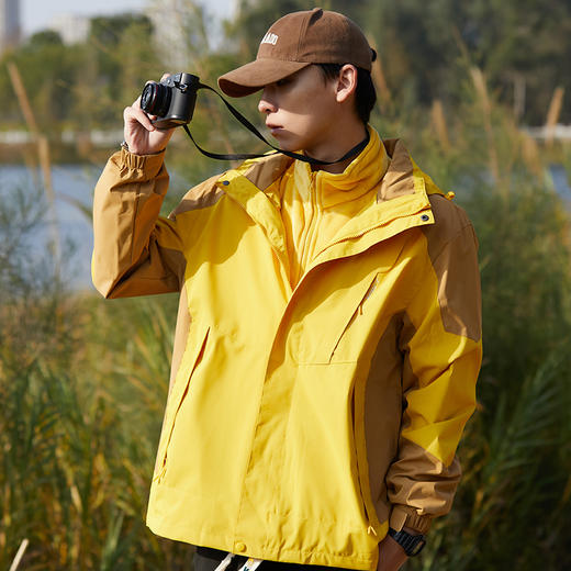 【户外党速抢｜全热封压胶冲锋衣迎来史低价】全热封压胶可拆卸双面银狐绒冲锋衣BS1818S-ZD 商品图1