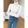 轻奢高档毛衫秋冬新款百搭针织衫堆堆领高领打底毛衣修身加厚绒衫 商品缩略图4