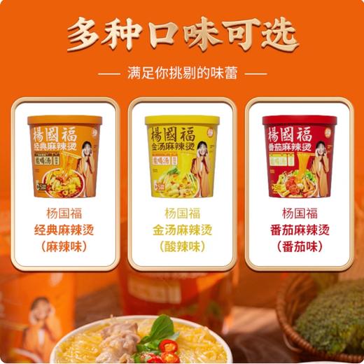 桶装 杨国福麻辣烫 冲泡速食方便粉丝 便携免煮 经典麻辣/金汤酸酸辣/番茄味 商品图2