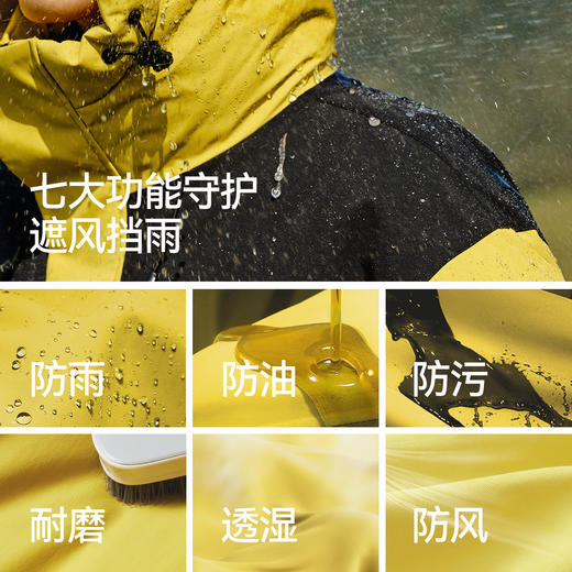 防护外套|森马中国国家地理系列羽绒男冬防雨防风防油防污鹅绒服 商品图3