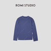 ROMI STUDIO“复古色彩”蓝染舒适棉质纺织打底圆领长袖 RWCAS65007 商品缩略图0