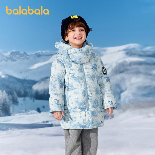 【商场同款】巴拉巴拉男童羽绒服加厚保暖冬装2025新款连帽外套潮 商品图1