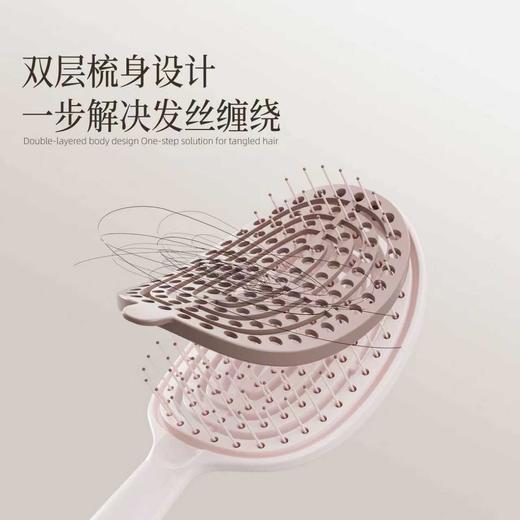 【门店同款】0纠缠梳蓬松自清洁按摩排骨梳清洁梳子166743293 商品图2