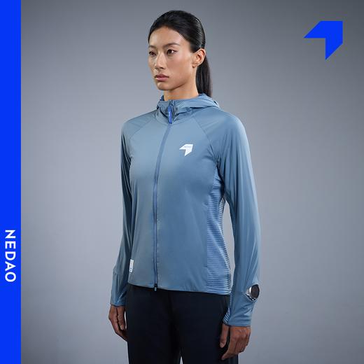 25年新品内道聚能卷带帽软壳越野跑步运动女士保暖吸湿透气跑步长袖外套 商品图2