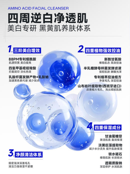 商城【洁面家族】海洋至尊男士净肤美白洁面乳120g 商品图1