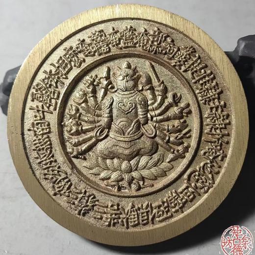 古法文创铸币 准提母 文房铜镇 QQH44 商品图7