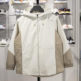 李宁运动风衣女子健身系列宽松防风透湿外套AFDV060