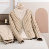 丁摩90绒羽绒服女士短款轻薄内胆圆领V领休闲夹克外套AL2236 商品缩略图1