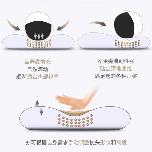 4楼Eubelle欧蓓 Cieltown/夏尔小镇荞麦壳成人枕可调节高低 儿童枕芯可拆洗 吊牌价：199-259元 活动价：99-199元 商品图4