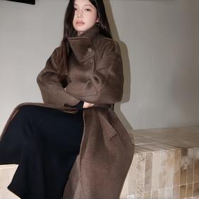 【独家定制款牦牛绒羊毛大衣】10%牦牛绒 90%绵羊毛 ，廓形大衣，两粒扣设计，4色可选