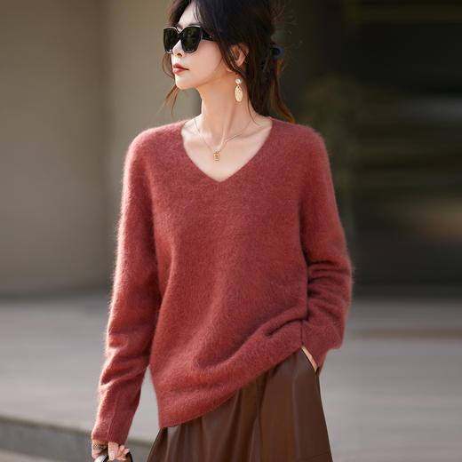 小禾同款 avann澳洲羊绒一线无缝美丽诺羊毛拉绒毛衫  圆领/V领/半高领（爆单7天内发货） 商品图8