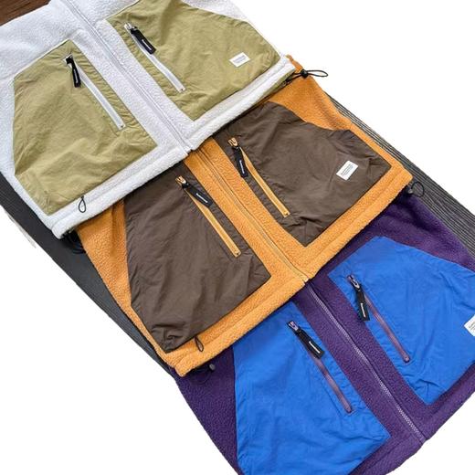 摇粒绒抓绒背心！2025新款双面山系风高领拉链保暖情侣男女同款马甲！ 商品图4