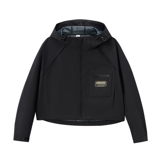 ONIARAI/鬼洗25秋冬新品女款轻户外软壳短款冲锋衣外套 B340224 商品图3