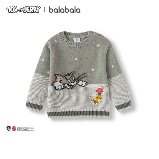 【猫和老鼠IP商场同款】巴拉巴拉男童毛衫绣花针织衫秋冬2025新款 商品图4