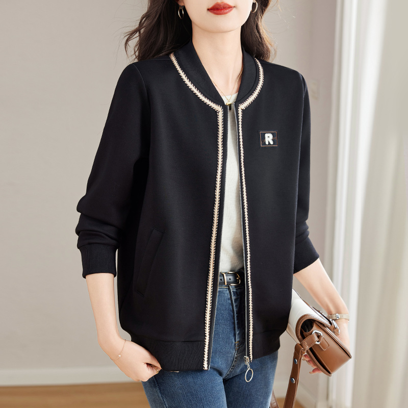 女士外套女春秋款2026年新款秋季女装中年妈妈棒球服大码上衣开衫