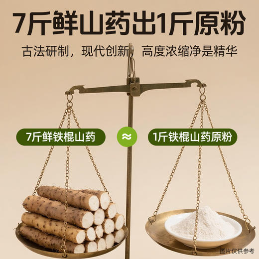 铁棍山药原粉 7斤山药出1斤原粉 古法研制 早晚代餐山药粉 商品图1