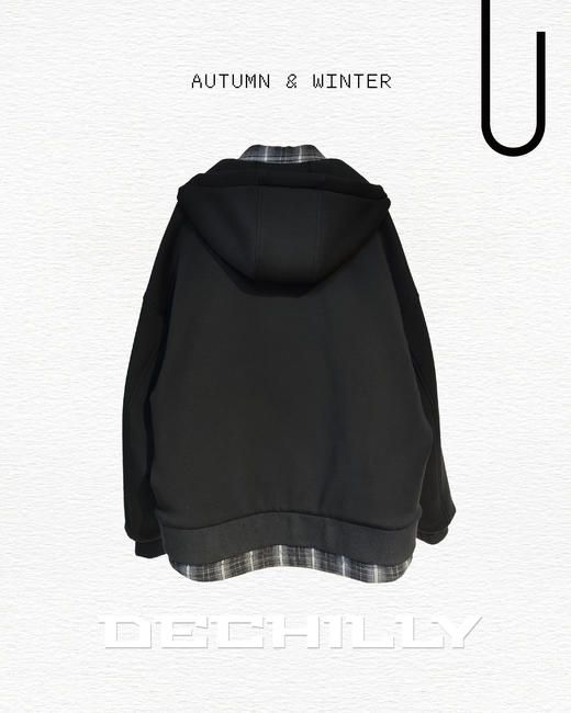 543874536卫衣假两件羽绒服 商品图1