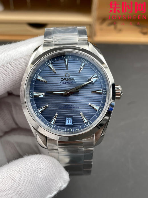 欧米茄VS海马150米系列 75周年纪念版 夏日蓝 湖蓝海马 密底海马 6点位日历 Aqua Terra 150米腕表 8900一体机 男士腕表 表径41mm 商品图2