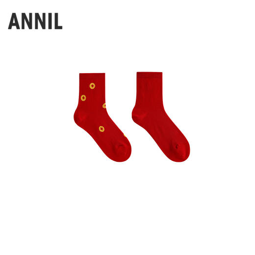 【新年波】男女童中袜两双装春季新款安奈儿童装JM617617 商品图1