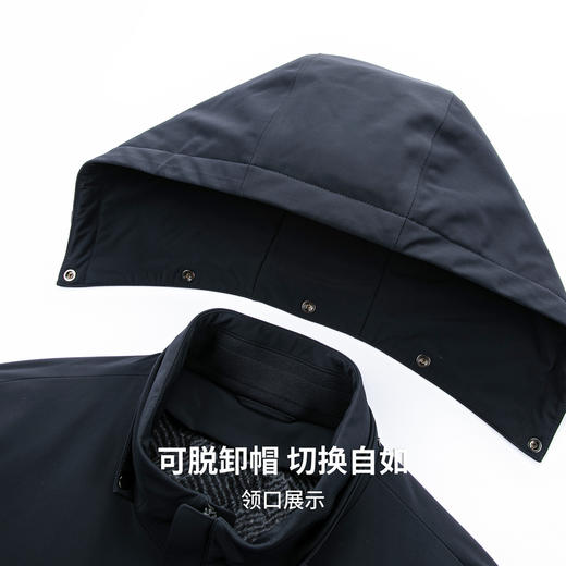 【兔毛内胆&85%白鹅绒】圣得西2025秋冬季新款男士修身保暖尼克服 商品图6