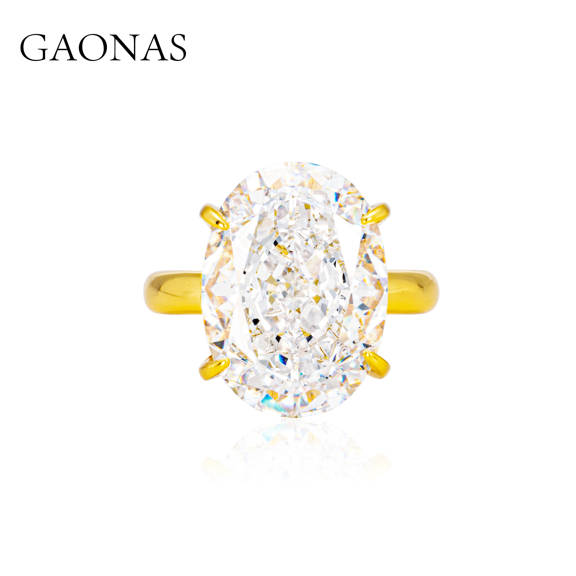 GAONAS  经典贵气臻奢13ct金色戒指11712JGO