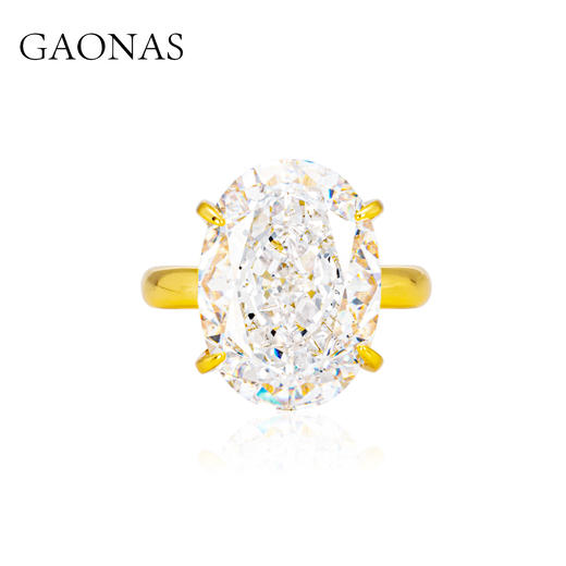 GAONAS  经典贵气臻奢13ct金色戒指11712JGO 商品图0