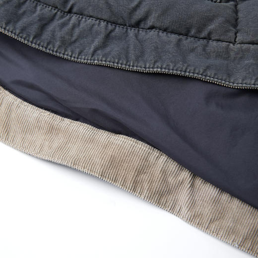 ROMI STUDIO90白鹅绒重洗水灯芯绒拼色立领羽绒马甲 RWCWWG5298 商品图4