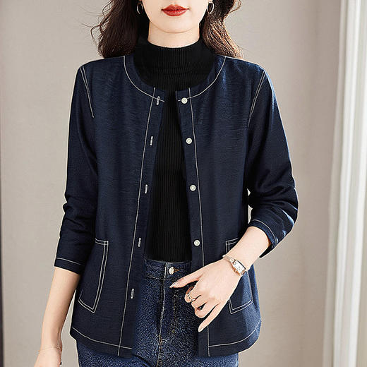大码牛仔外套女装2026新款春季胖mm女士夹克休闲衬衫上衣洋气减龄 商品图2