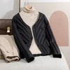 丁摩90绒羽绒服女士短款轻薄内胆圆领V领休闲夹克外套AL2236 商品缩略图3