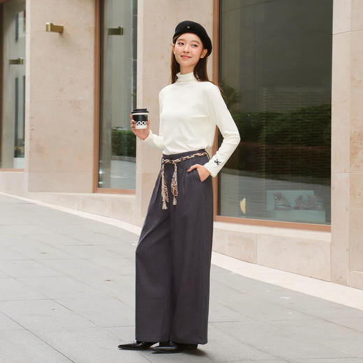 复古腰带阔腿裤-纪念日百货门店同款166844297 商品图3