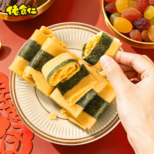 【佬食仁 海苔凤凰卷】甄选食材 蛋香浓郁 酥脆可口 海苔+鸡蛋+小麦 口感丰富 商品图6
