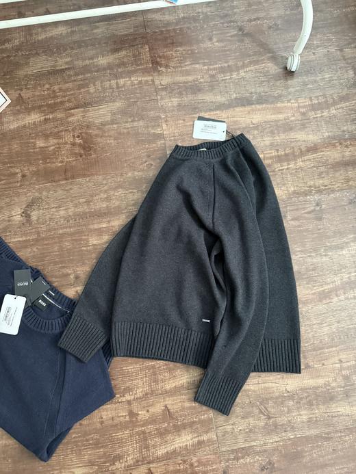 BOSS雨果博斯男士常规版型休闲羊绒毛衣 商品图5