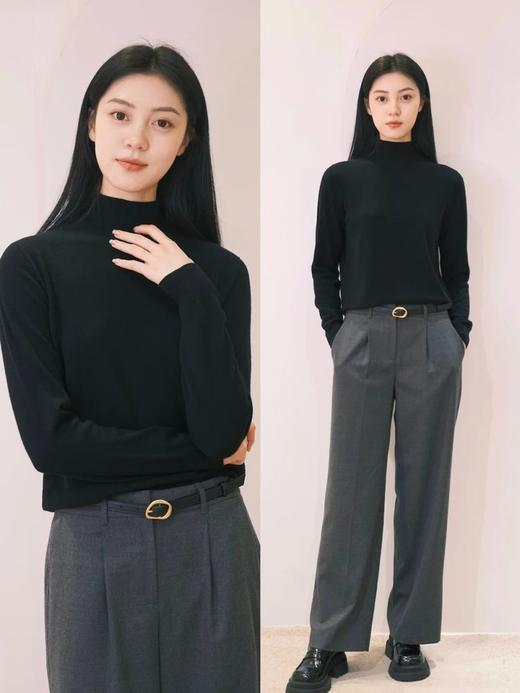 【高品质私服】【IC粗纺羊绒高领套头针织衫】色泽自然柔和，条干均匀，纹路清晰，绒面丰富G1126-CC【无标出货 介意慎拍】 商品图3