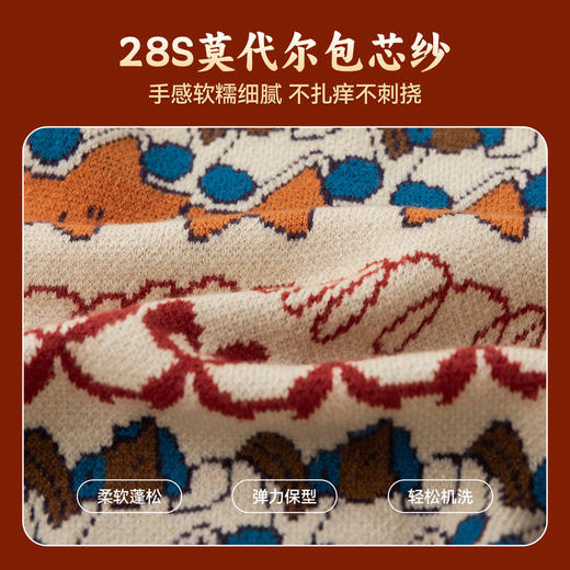 嘟嘟家宝宝唐装毛衣冬季儿童拜年服男童喜庆上衣童装 商品图3