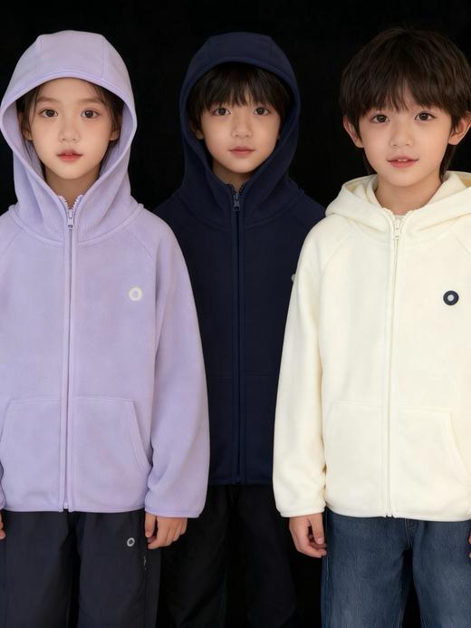 双面摇粒绒加厚连帽外套 商品图0