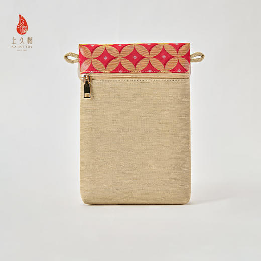 【上久楷 X 恭王府】宋锦手机包 金钱纹 红色 XB3B085205003 商品图4