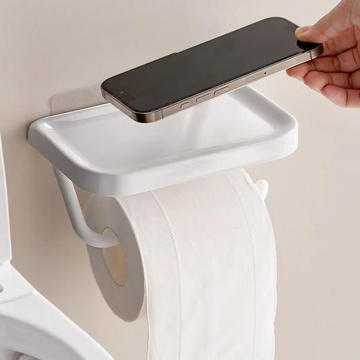 懒角落卫生间厕纸盒厕所纸巾置物架浴室手纸卷纸架放置挂架壁挂式 商品图0