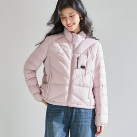 「高货sh」全新升级【铂金会员809/天猫1099/差价290】(92345)洛诗琳2025秋冬立领不规则绗缝短款90白鹅绒短裤羽绒服女