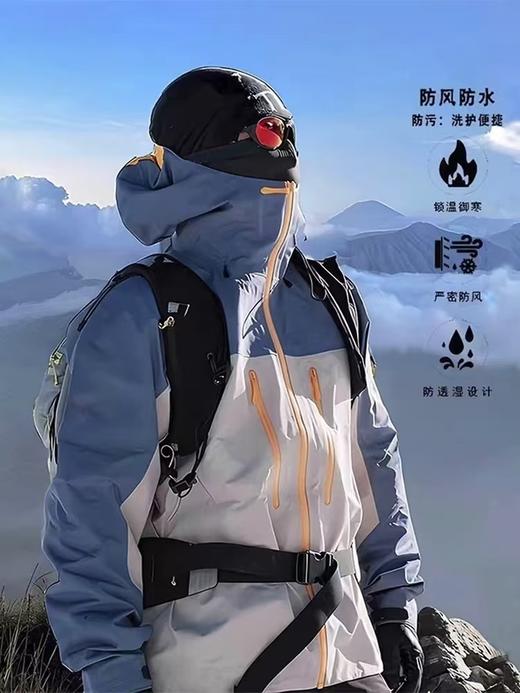 LUCKY DEER幸运鹿情侣款大牌平替户外潮流硬壳风衣外套 商品图0