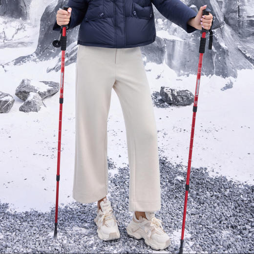 半身缘女裤 秋冬时尚舒适柔软保暖百搭显瘦休闲裤254102U30320076 商品图2