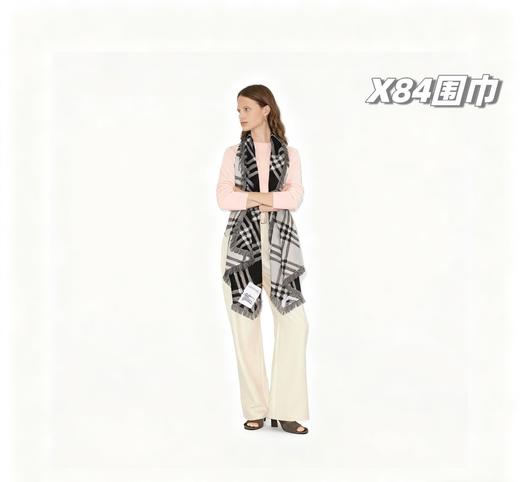 D110437情侣款可双面佩戴保暖舒适亲肤格纹围巾 商品图7