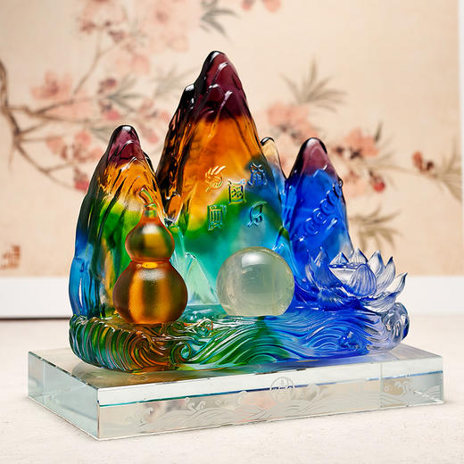 董易奇2026丙午马年古法琉璃摆件离火安泰摆件客厅办公室卧室摆件 商品图1